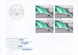 SBK 1081 im 4er-Block FDC