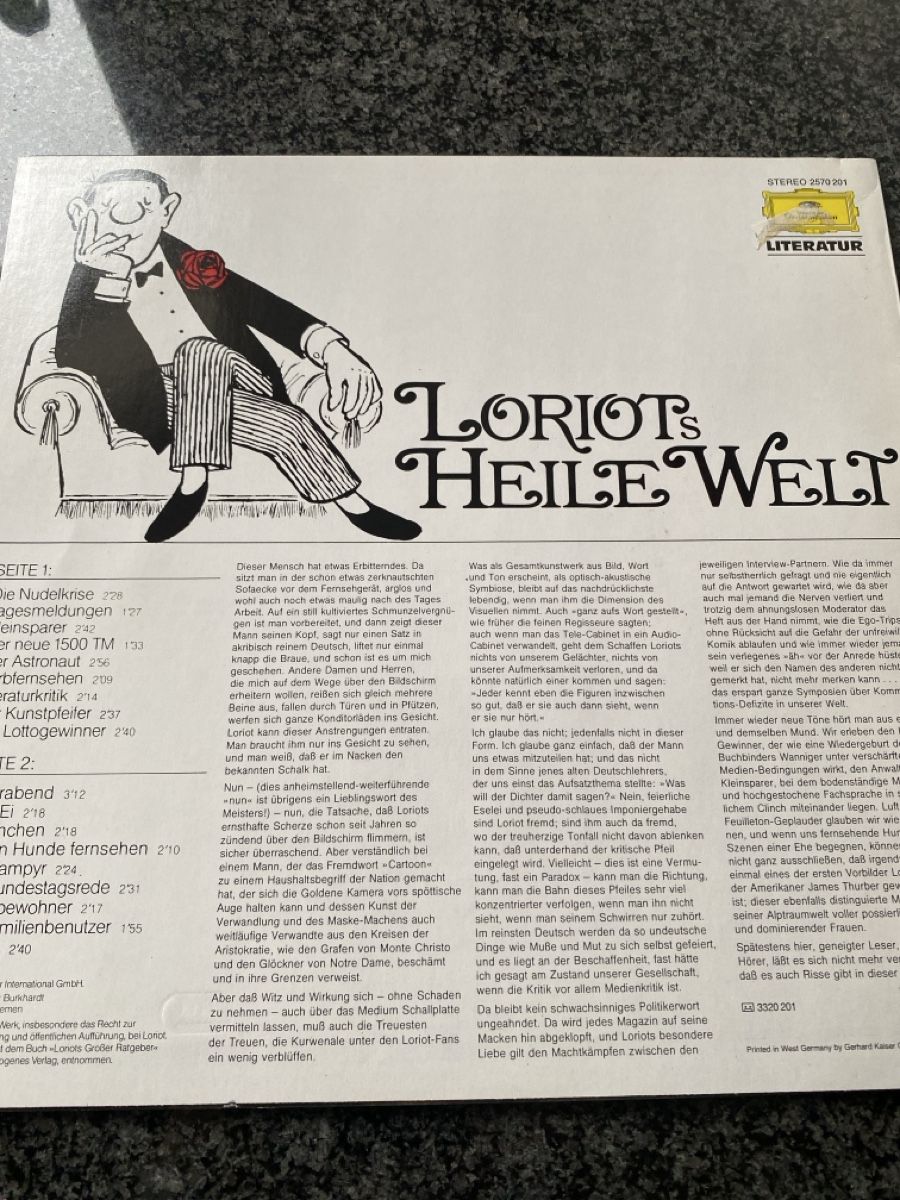 Schallplatten: LORIOTs LP – Gebraucht aus St.Gallen von Design04 3