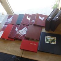 15 leere, gebrauchte Einsteck- + Belege - Alben / s. Bilder