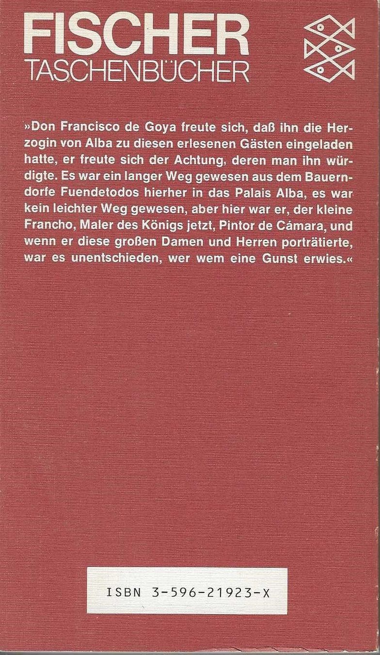 Bücher: Lion Feuchtwanger Goya – Gebraucht aus Flims - Dorf von Stagediver 1
