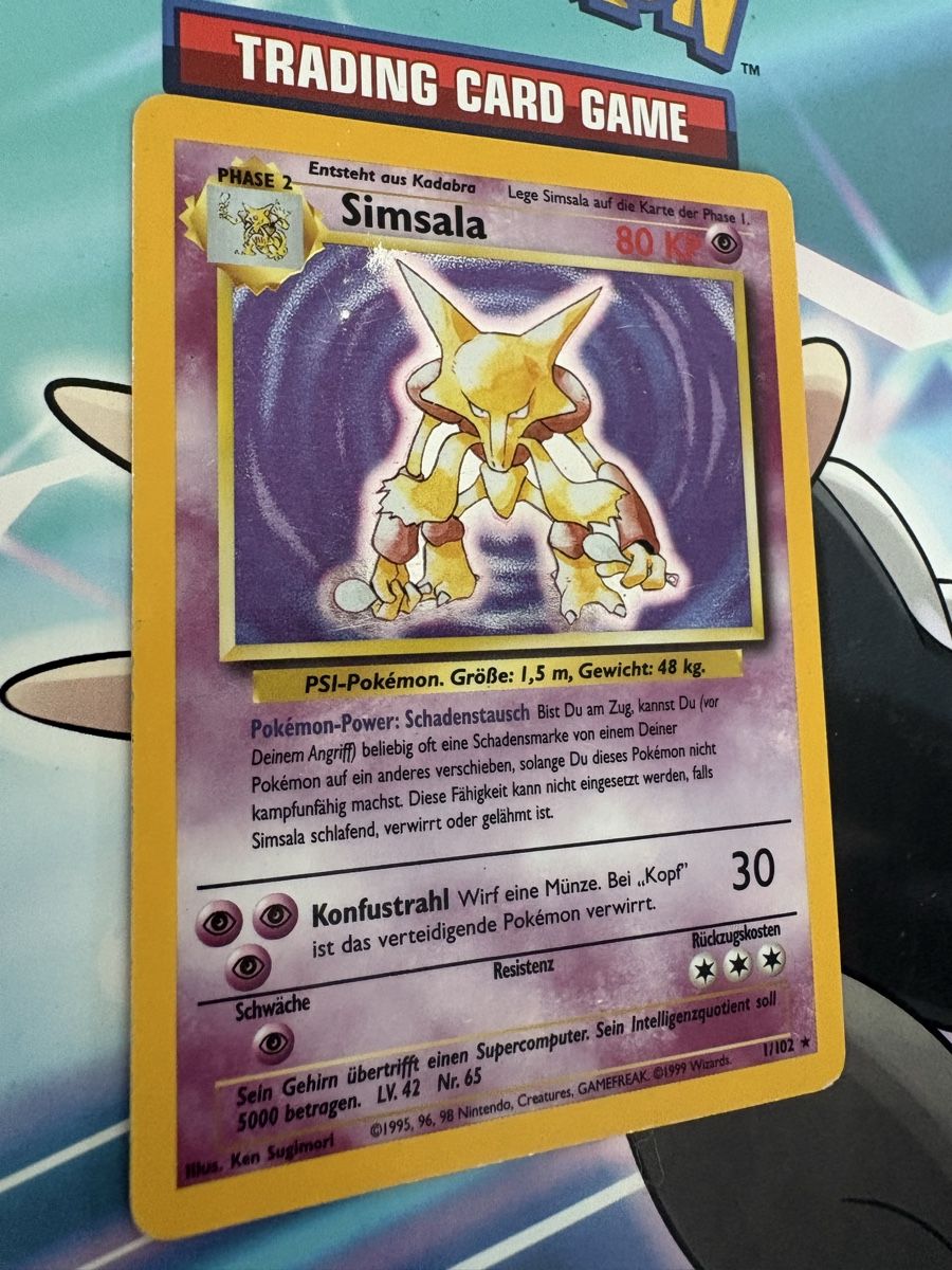 Pokémon Carte collezionabili: Alakazam (Simsala) 1/102 Base Set DE – Usato da Buchs SG venduto da Techniquez 3