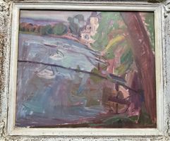 Schönes Ölbild auf Leinwand signiert, Jakob Strasser