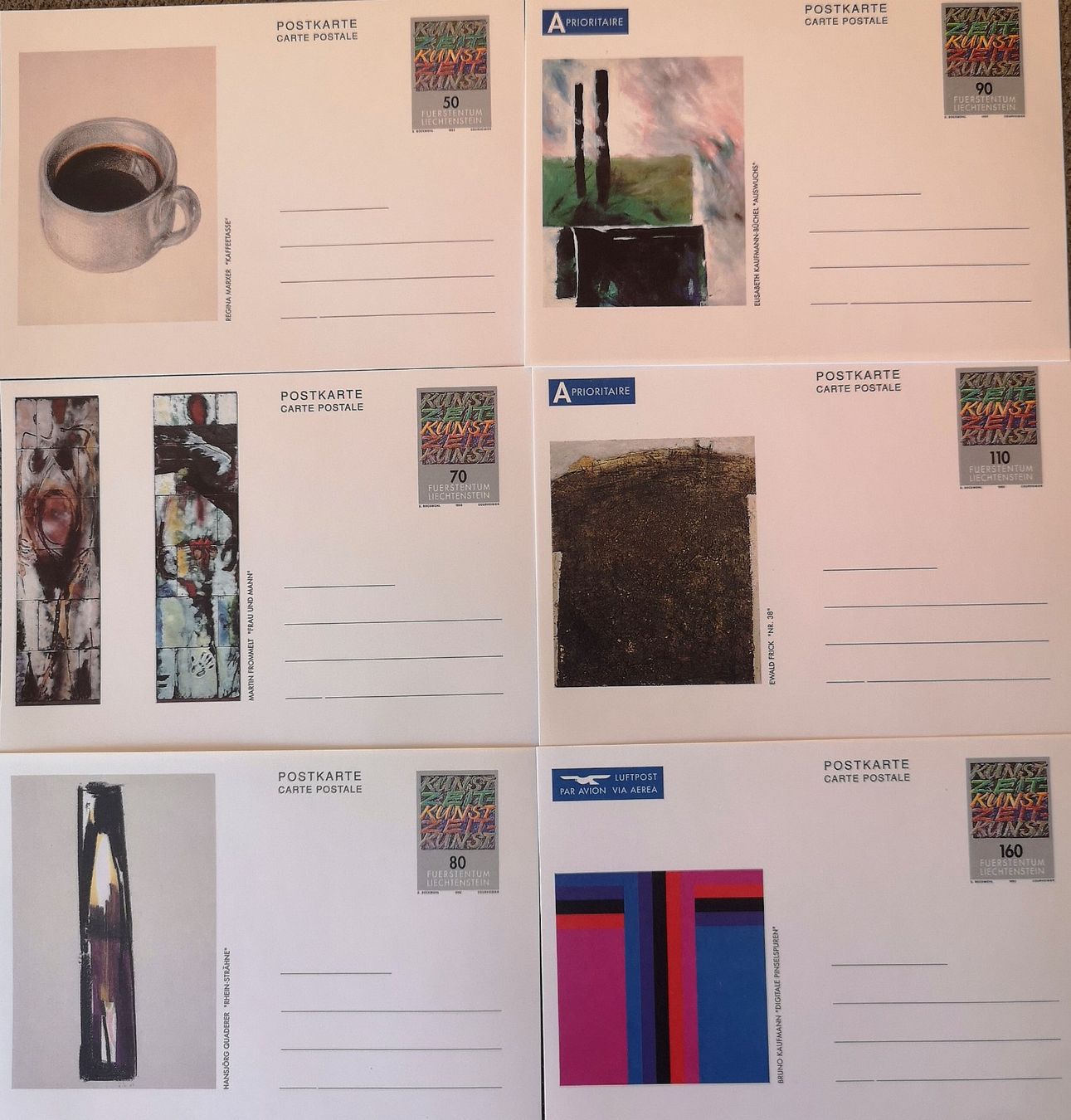 Alle Briefmarken: Liechtenstein Briefmarken Postkarten – Gebraucht aus Sevelen von hei_dn6l 4