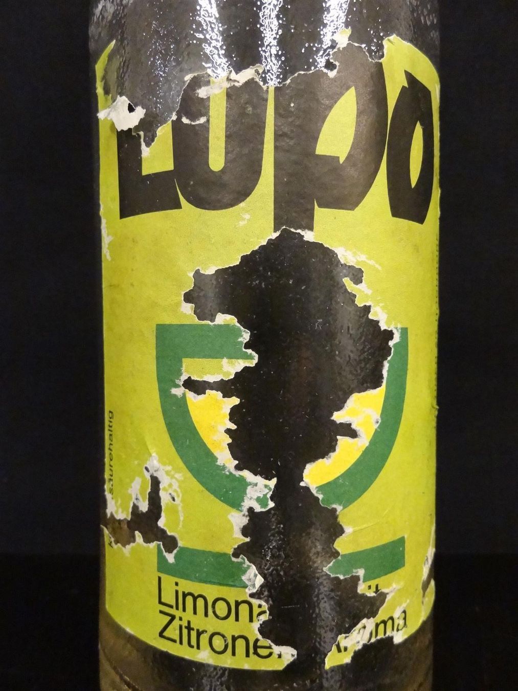 Bicchieri, Caraffe & Bottiglie: alte Flasche LUPO LIMONADE 1966 – Usato da Kerzers venduto da Flaschenposten 1