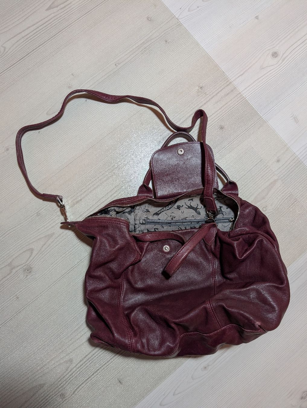 Longchamp Borse da donna: Longchamp sac à main en cuir couleur prune – Usato da Bex venduto da ophelie.duc 1