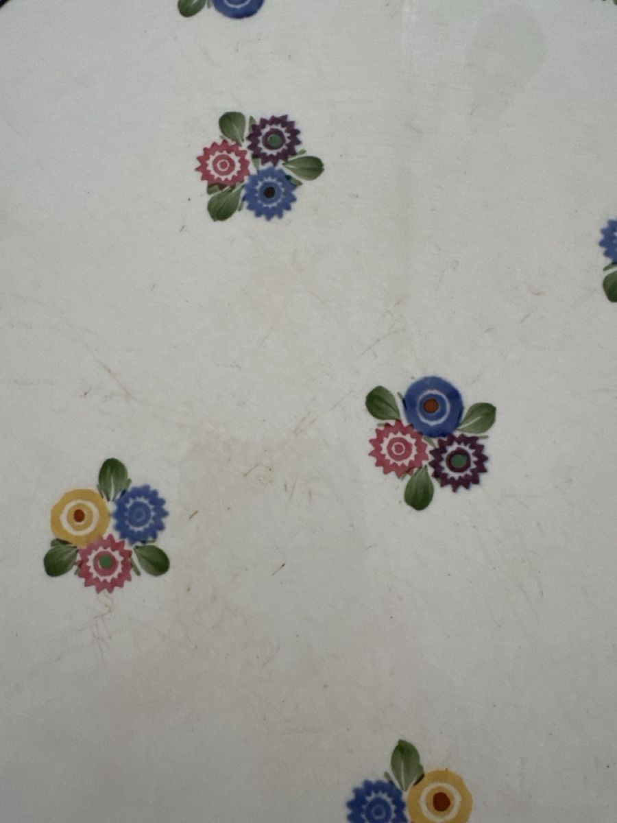 Plateaux: Vintage Serviertablett mit Blumenmuster – D'occasion à Zürich par Smarties13 1