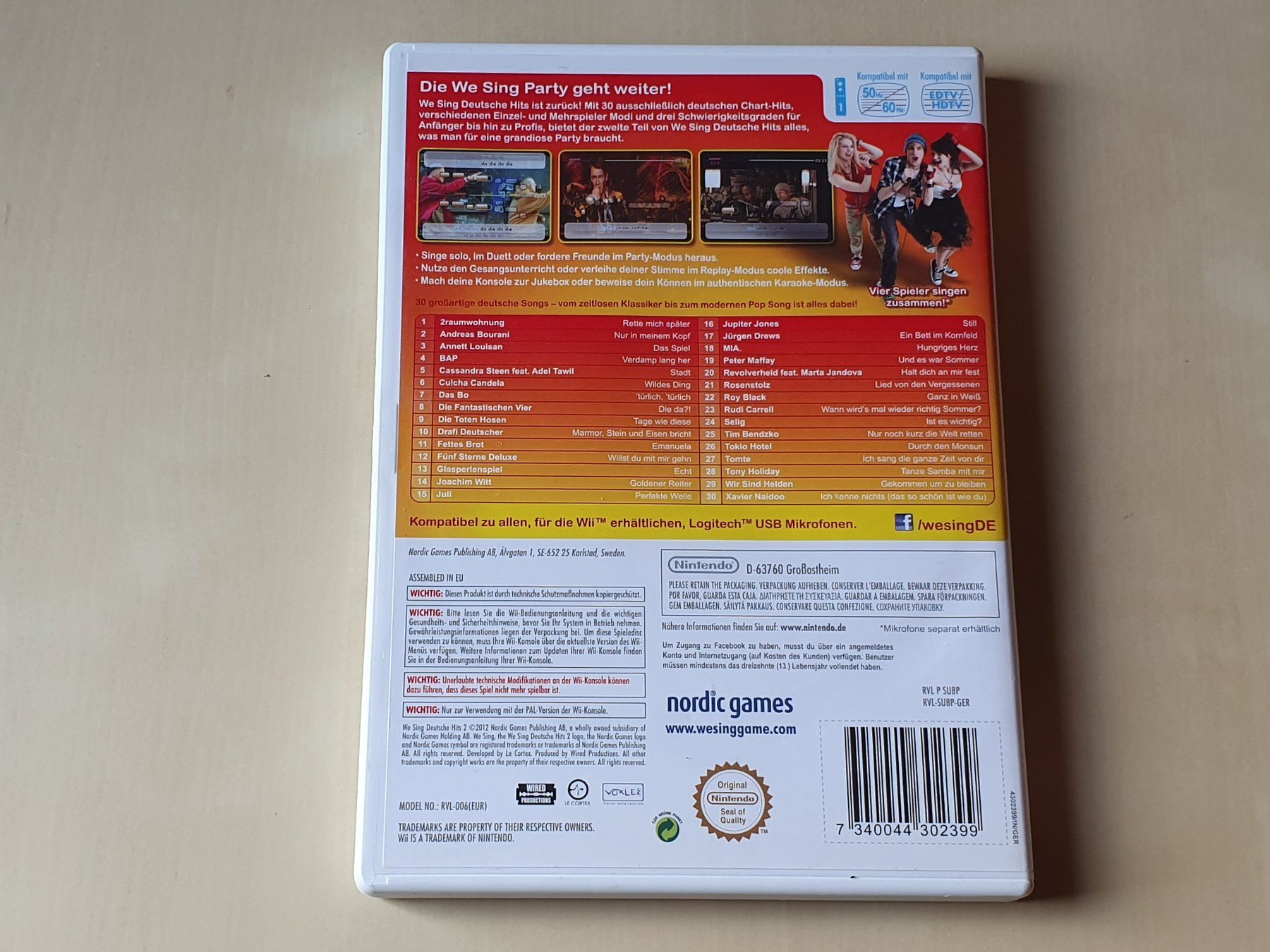 Nintendo Spiele: We Sing Deutsche Hits 2 – Gebraucht aus Stansstad von collectorsshop 1
