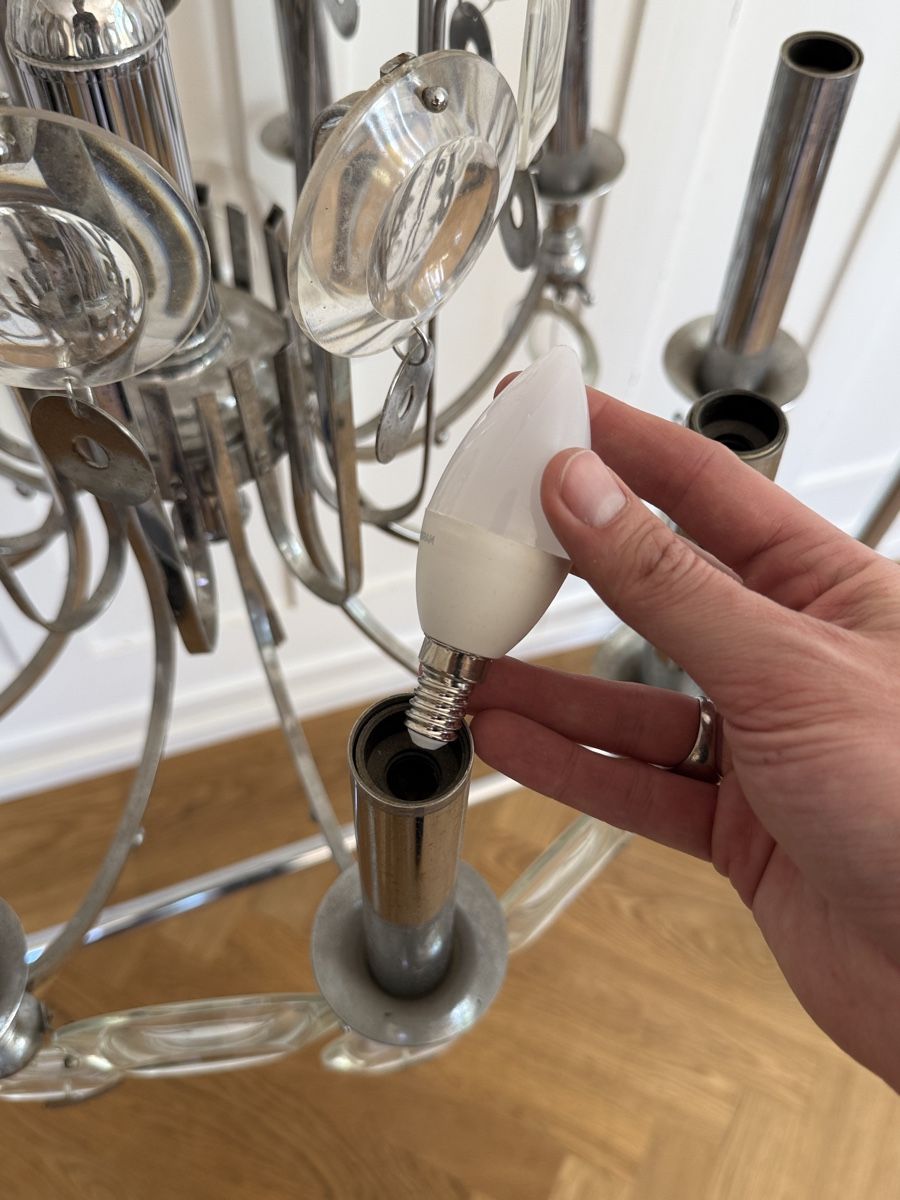Kronleuchter & Deckenlampen: Kronleuchter / Leuchte Sciolari – Gebraucht aus Zürich von Zurichvintage 7