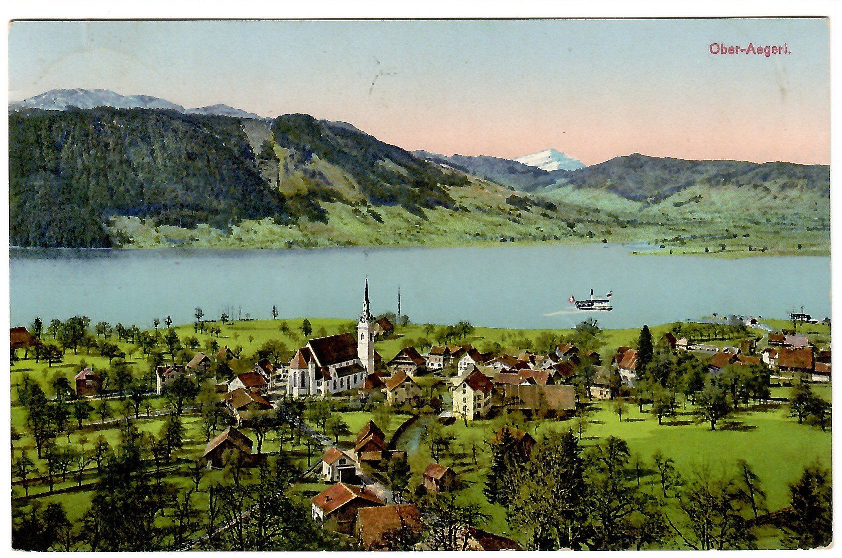 Cartes postales: Ansichtskarte Ober-Aegeri – D'occasion à Kerns par etma3