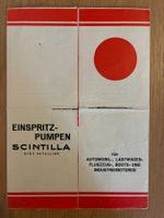 SCINTILLA Einspritzpumpen Prospekt guter Zustand