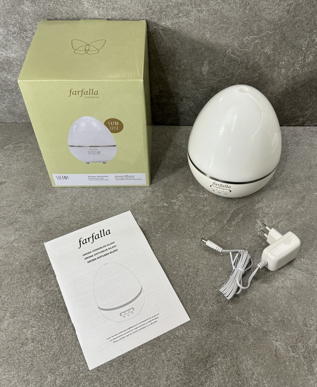 Farfalla Duftöldiffusoren: Farfalla Aroma-Vernebler Silent weiss ... – Neu und originalverpackt aus Chur von Papageibarsch77 4