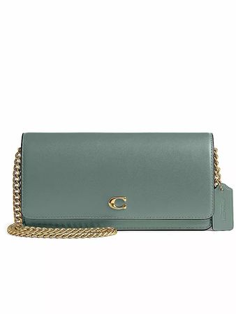 Real leather cross body bag by Coach