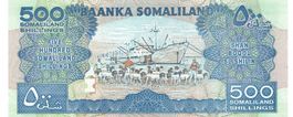 Somaliland 500 Shillings 2011 UNZ P-6h Serie JY