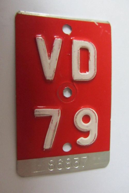 PLAQUE VD 1979 Kaufen auf Ricardo
