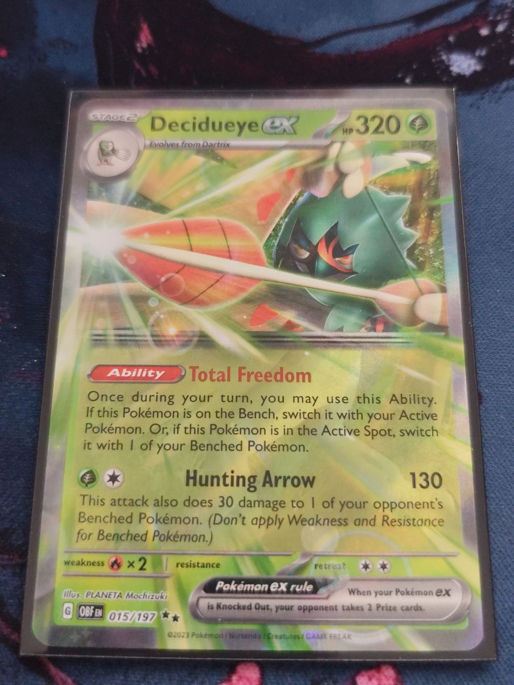 Pokémon Sammelbilder & Trading cards: Pokemon Decidueye EX EN – Neu (gemäss Beschreibung) aus Schlossrued von LAP2012