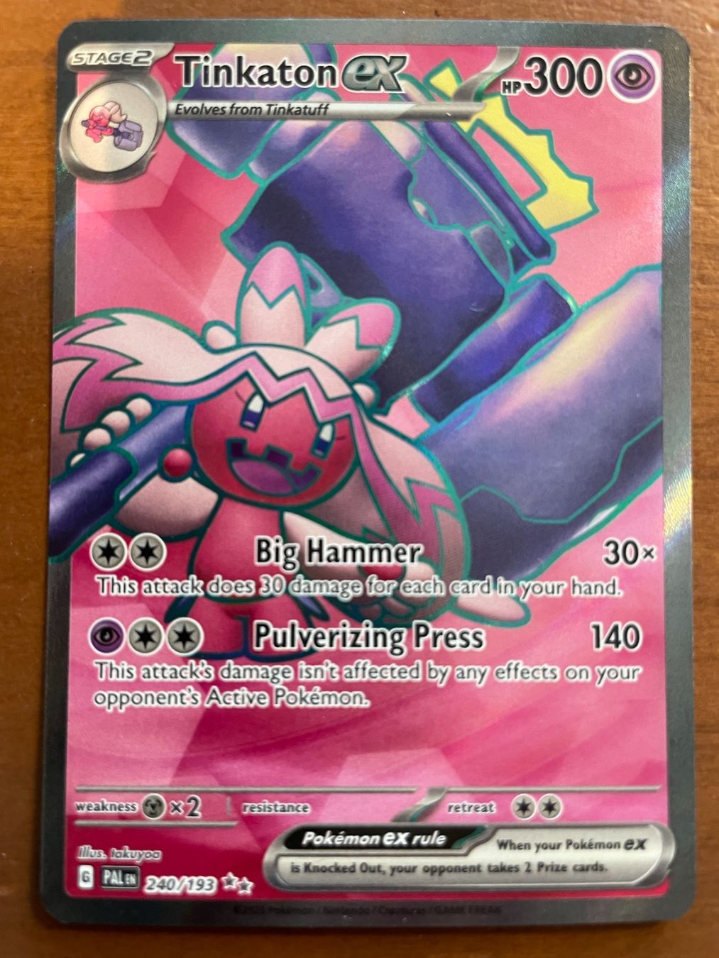 Pokémon Sammelbilder & Trading cards: Pokemon Tinkaton eX (Versand gratis) – Neu (gemäss Beschreibung) aus Chur von Angerson