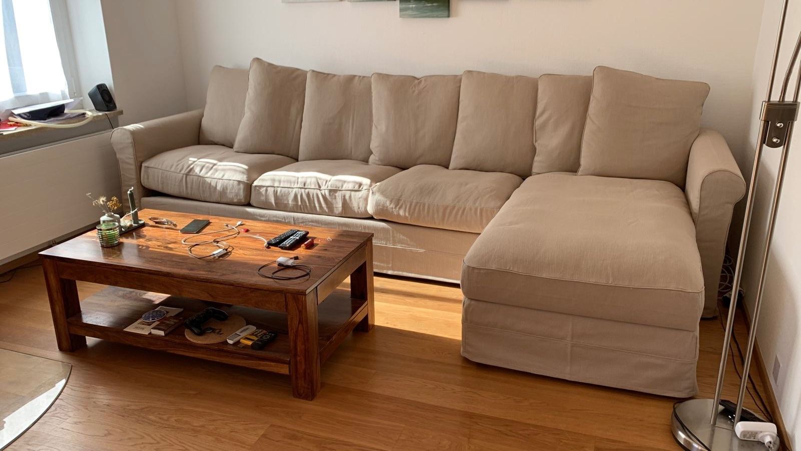 Sofas: Sofa mit Stauraum, Beige, sehr bequem – Neu (gemäss Beschreibung) aus Münchenstein von emm_65vc 2