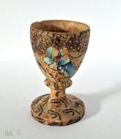 Wunderschöner vintage Eierbecher aus Holz