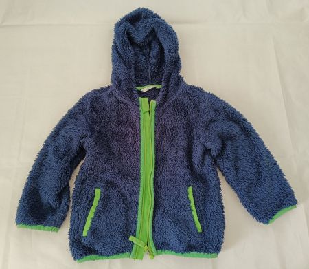 Smile Kuschelig Jacke mit Kapuze Gr 92 Junge blau/grün