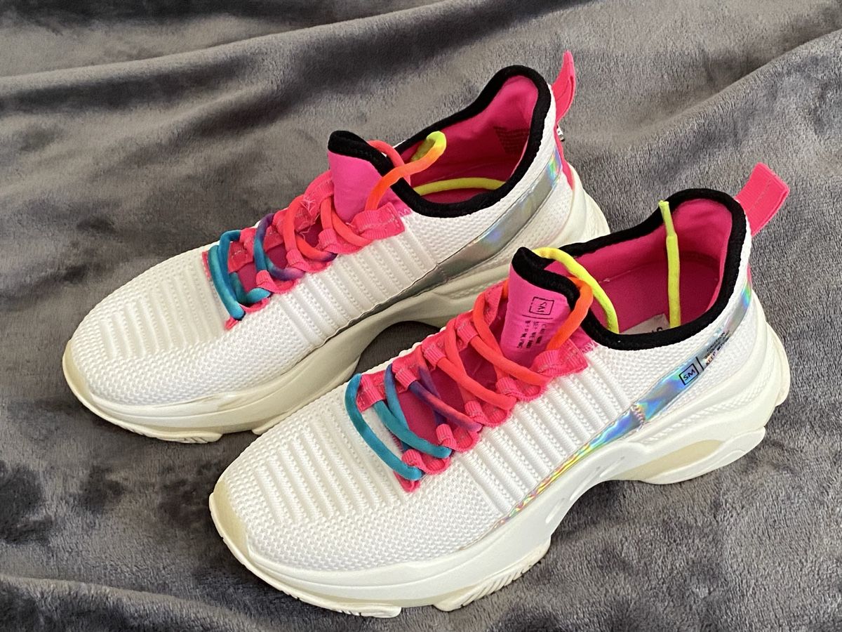 Steve Madden Scarpe da donna: Baskets Steve Madden Mac blanc rose multicouleur T 39 – Usato da Lignières venduto da The_assistant 3