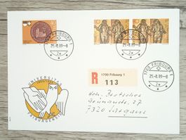 TR17 Enveloppe + Timbre Suisse 1989
