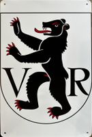 Kanton Appenzell Ausserrhoden Blechschild Schweiz Bär Schild