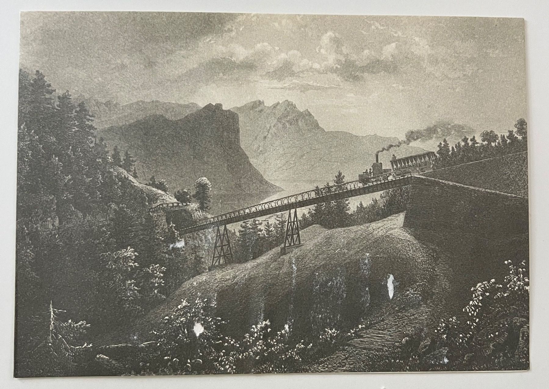 Tutti i francobolli: 1983 Schnurtobelbrücke Vitznau Bahn – Usato da Rotkreuz venduto da Parcore 1