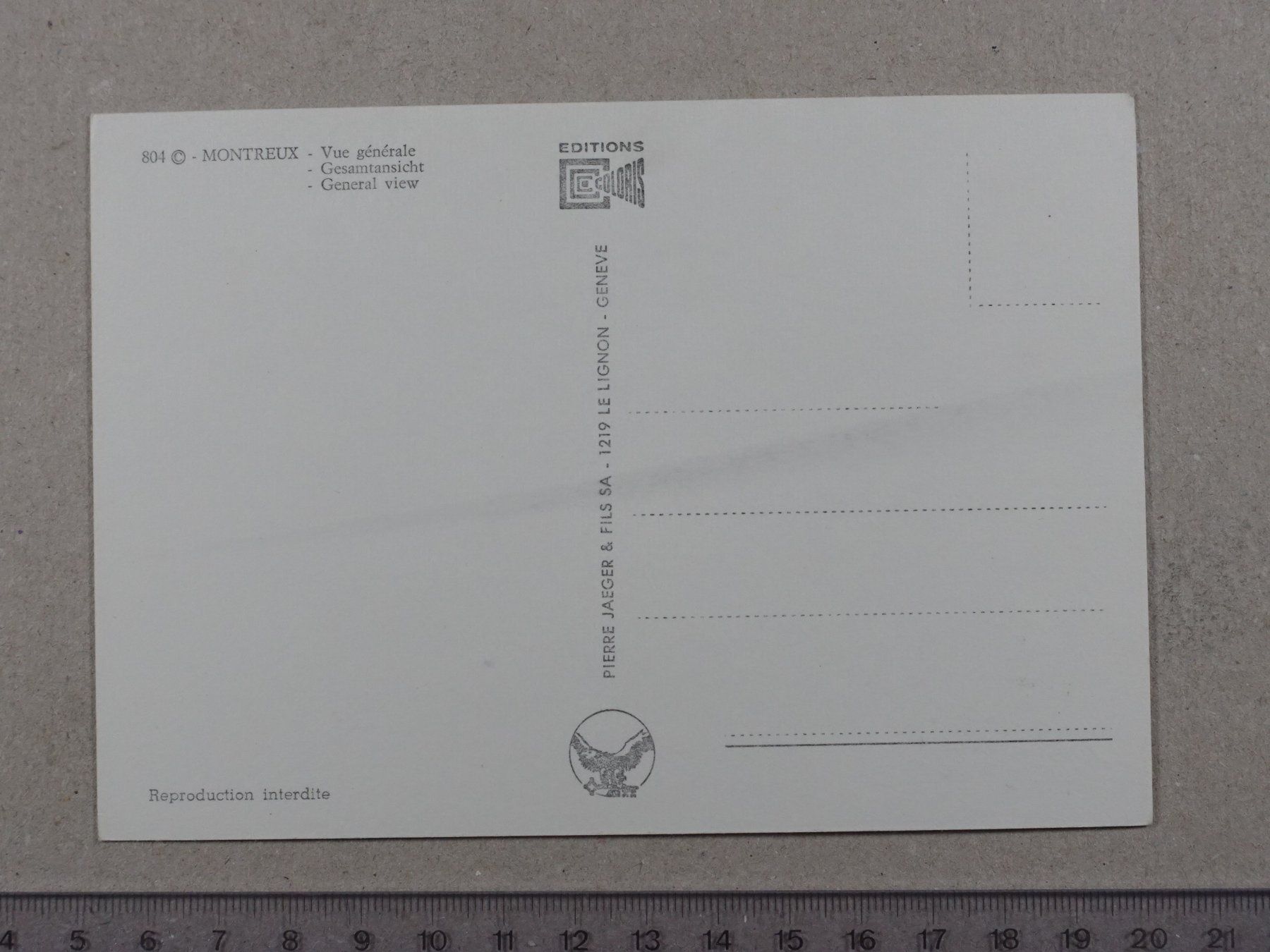 Cartoline postali: Montreux – Usato da Lenzburg venduto da fh1 1