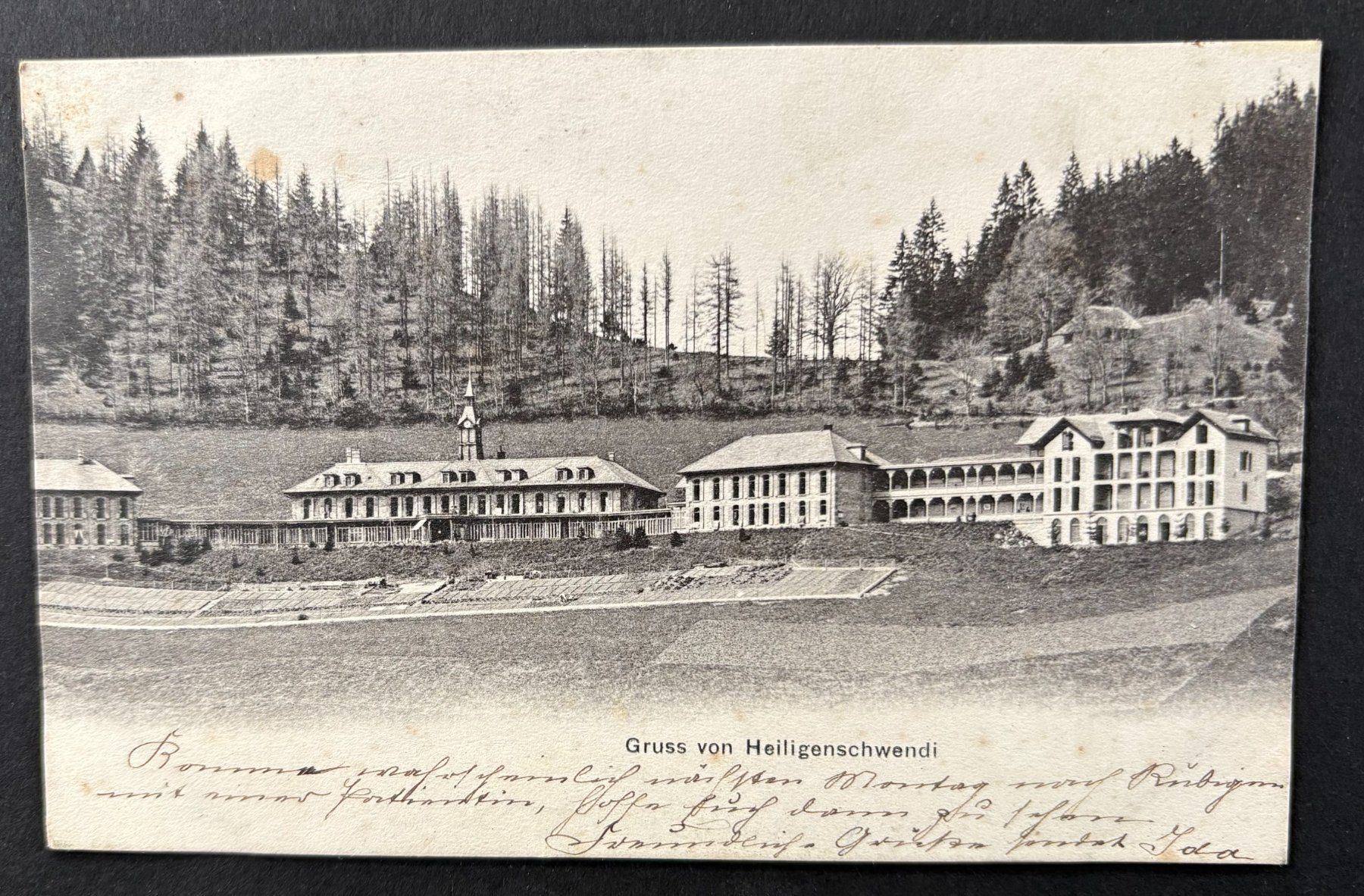 Cartoline postali: ANSICHTSKARTE HEILIGENSCHWENDI 1906 – Usato da Ostermundigen venduto da Wyatt-Earp
