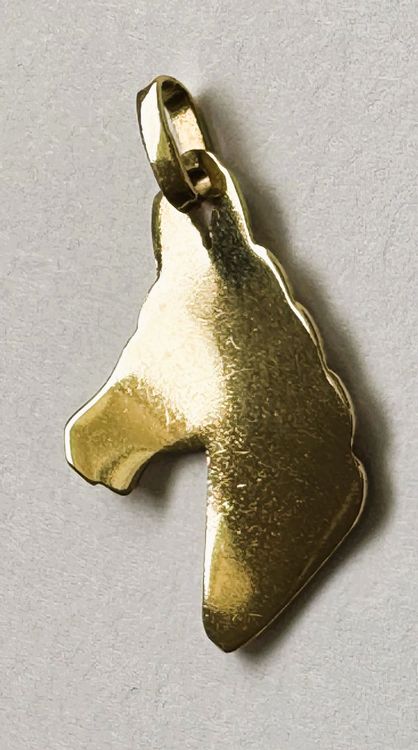 Anhänger 18Karat Gelbgold "Pferdekopf" 2