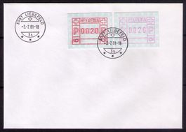 %%AKTION%%_ATM 5_ FDC 3097 LIEBEFELD 3.7.81_SEHR FRÜHES FD !