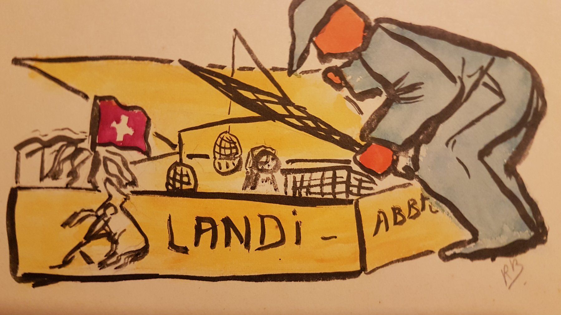 Foto & Immagini: Karikatur SERDU: Ein Stück Schweizer Zeitgeschichte – Usato da Glattbrugg venduto da casabelavista 5