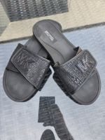 Mules Michael Kors noir logo motif état correct