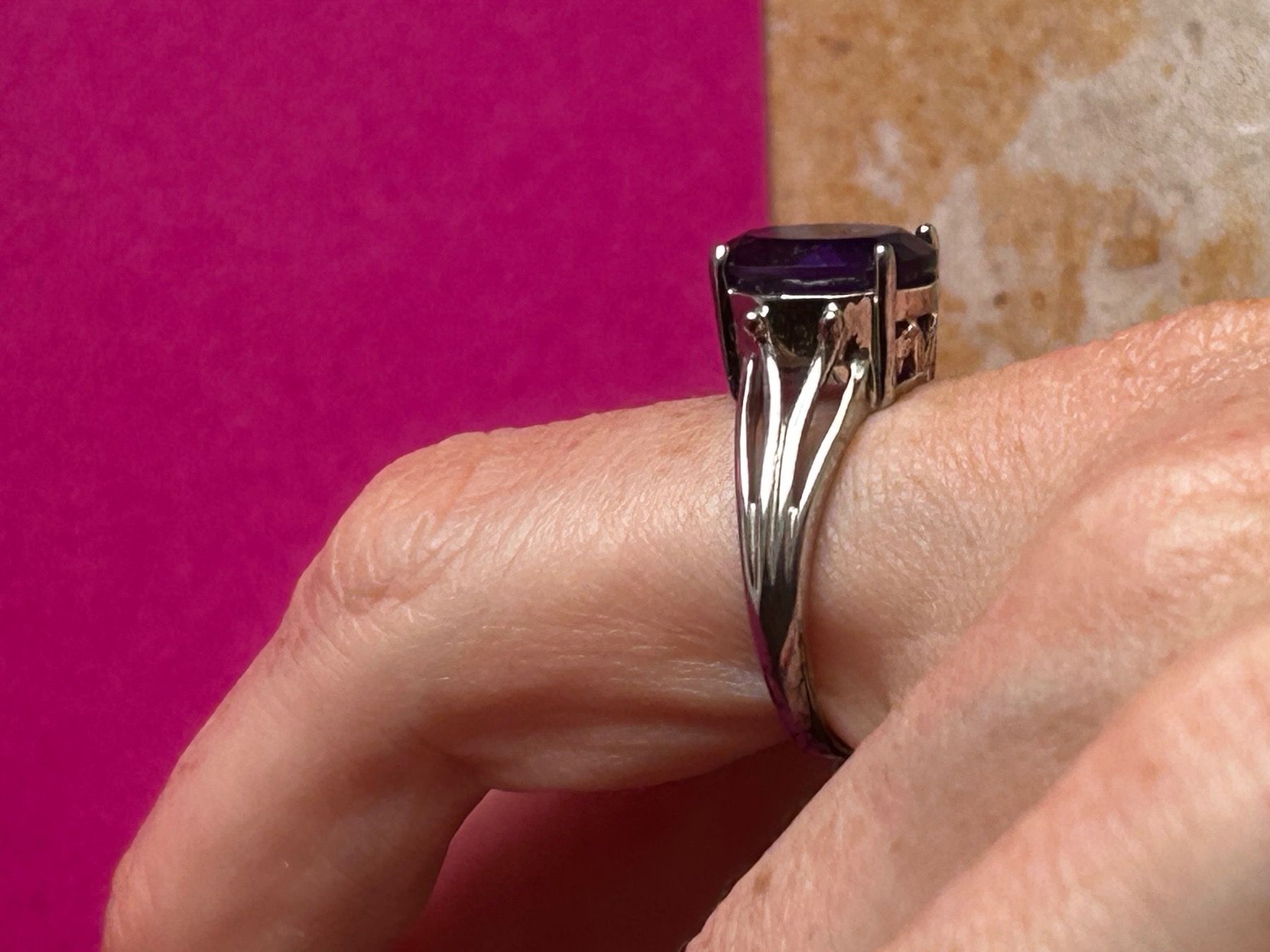 Altri gioielli: Schmuckset Amethyst Ring Ohrringe 925 Silber Gr. 56 – Usato da Dittingen venduto da Bijoubelle 5