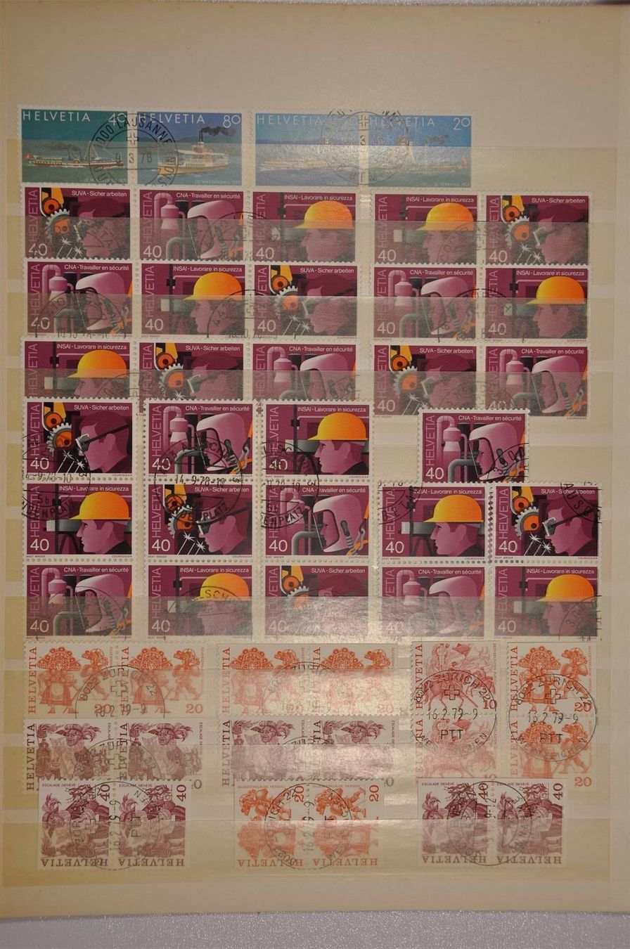 Alle Briefmarken: 1946-1996 Viererblöcke gestempelt !! – Gebraucht aus Wolfhalden von Zinauktion 5