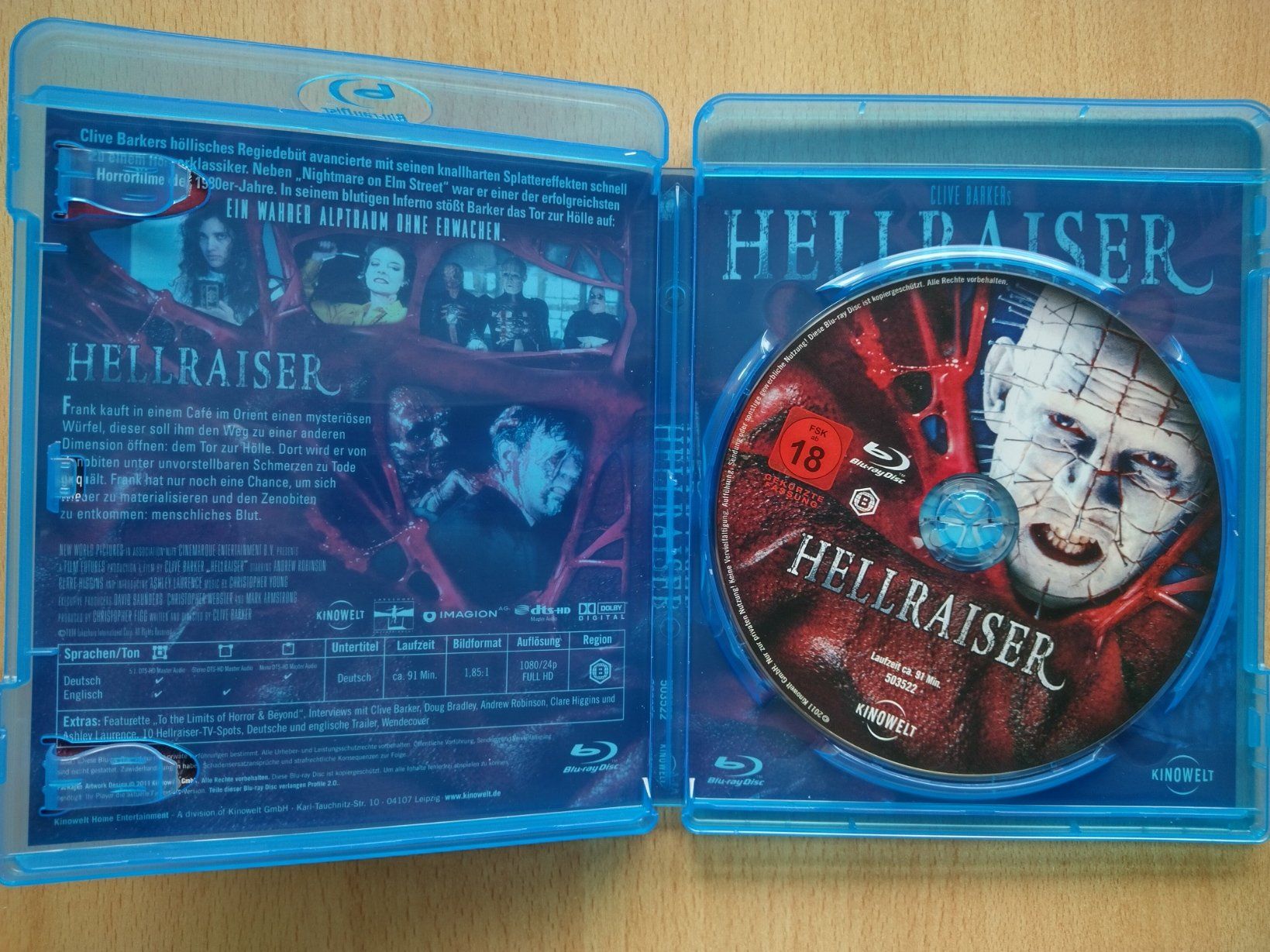 Tutti i DVDs: Hellraiser - Kult-Horrorfilm / Ab 18! – Nuovo (secondo la descrizione) da Jona venduto da Argus36 2