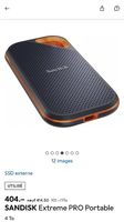 Disque SANDISK Extreme PRO Portable 4To
