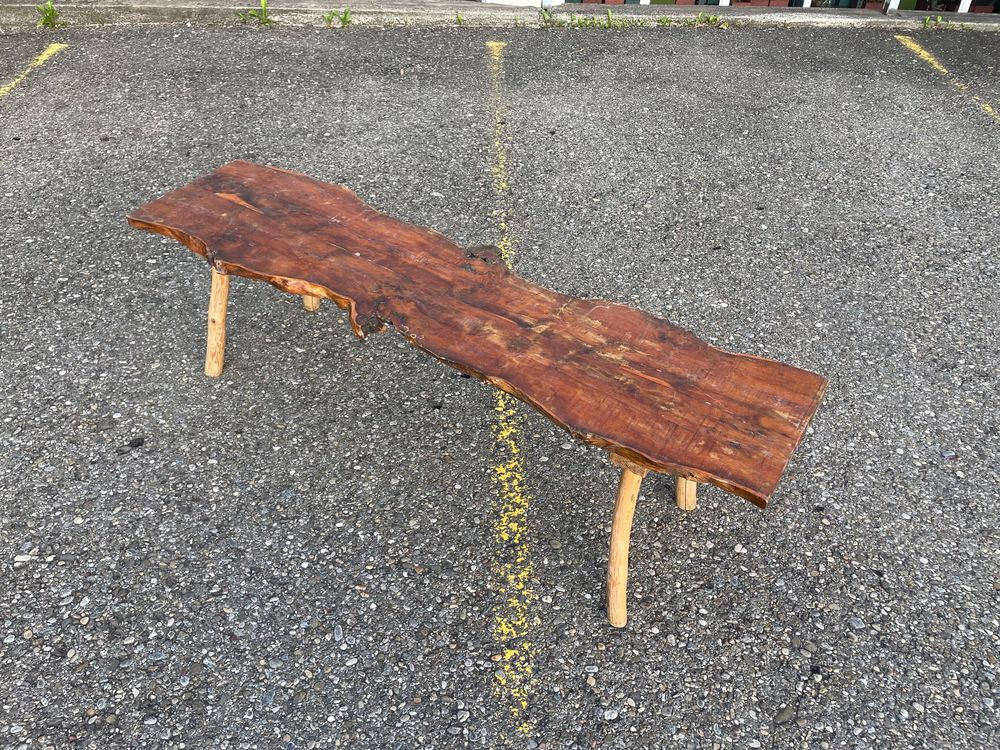 Rustikale Baumstamm Holzbank vintage Sitzbank 1960er Bänkli Kaufen