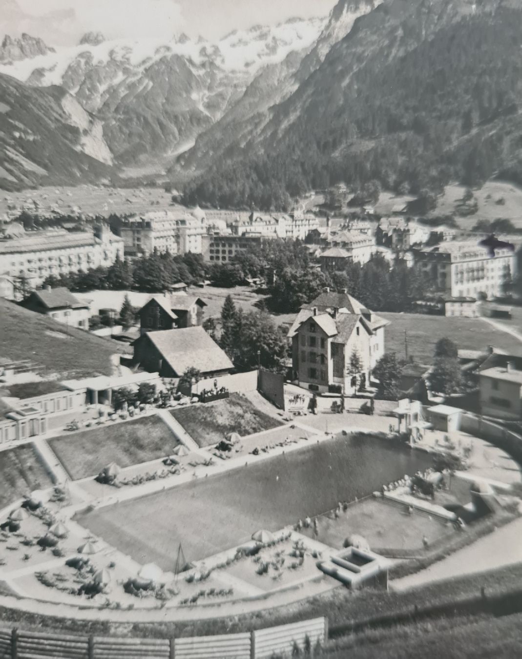 Ansichtskarten: Engelberg mit Schwimmbad 1940 – Gebraucht aus Ebikon von Donar50 1