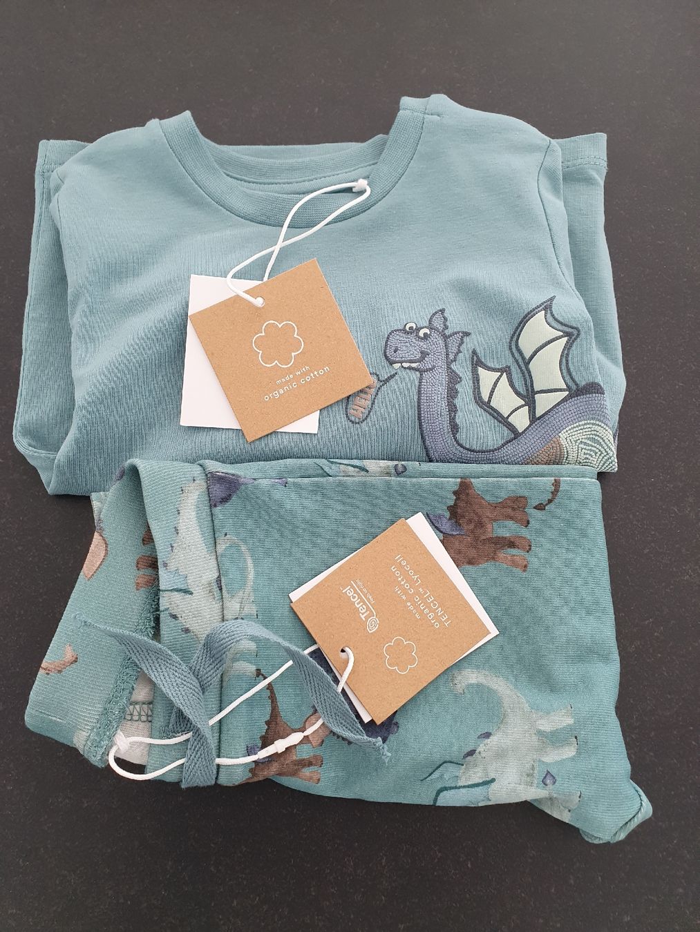 Pigiami: Pyjama dinausore turquoise taille 68, 6mois neuf – Nuovo e nell'imballaggio originale da Neuchâtel venduto da viv_zf9x 2