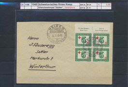1945 Schweizerisches Rotes Kreuz, Ortswerbestempel "Heiden"