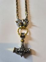 collier tete de loup marteau de thor viking