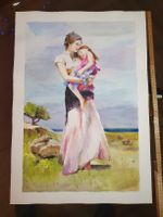 Original Gemälde "Mutter und Kind" von Zhytynskyi Yan 🎨🖼️