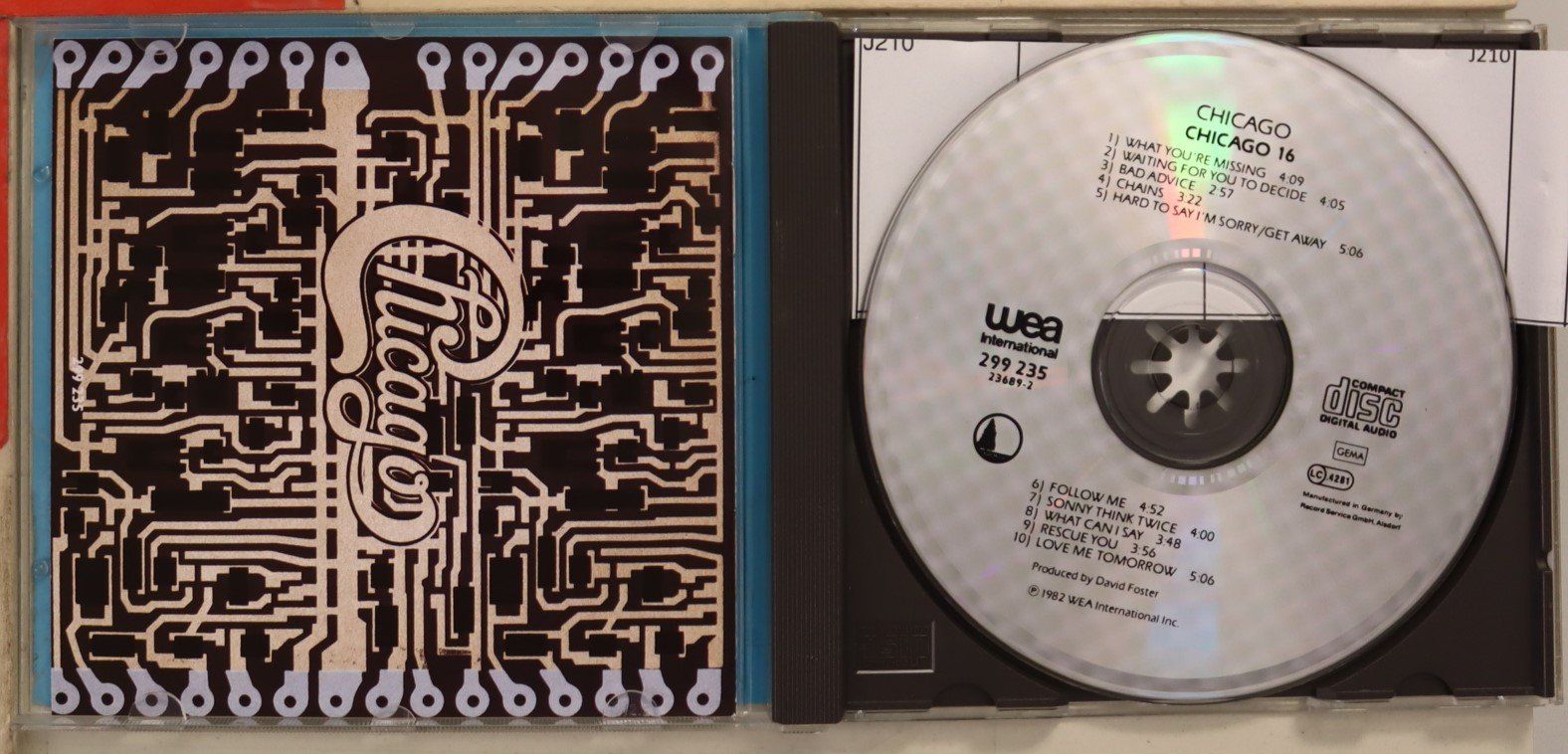 CD: Chicago – Chicago 16 – Usato da Luzern venduto da CONTENTI 1