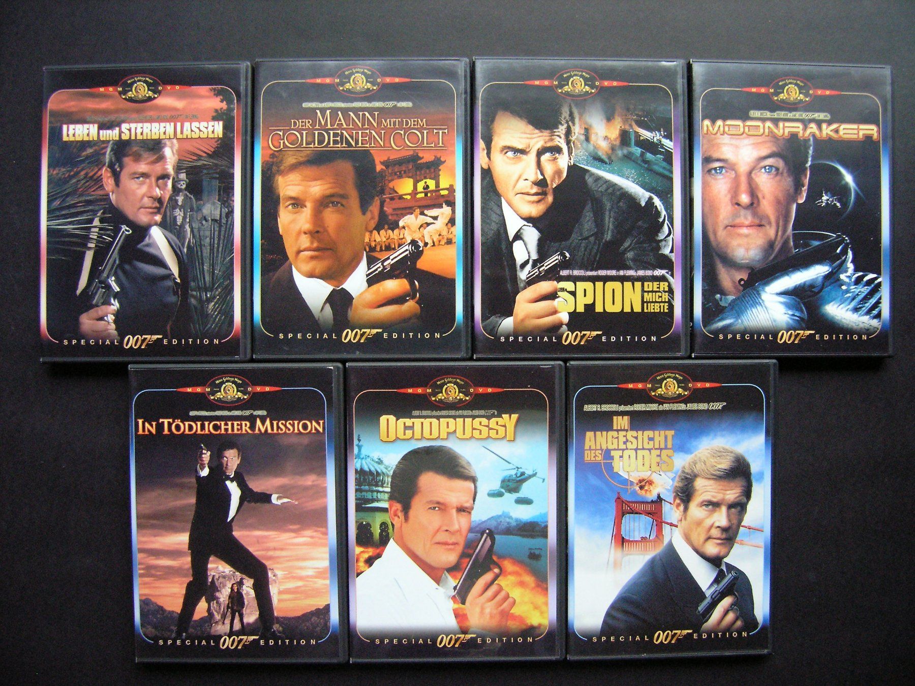Alle DVDs: JAMES BOND MGM 007 COLLECTION ROGER MOORE EDITION – Gebraucht aus Zuzwil SG von