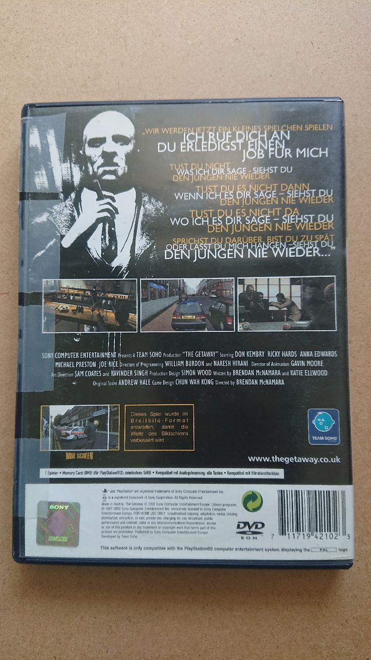 Jeux: The Getaway Ps2 – D'occasion à Chur par FreakofRarity 1