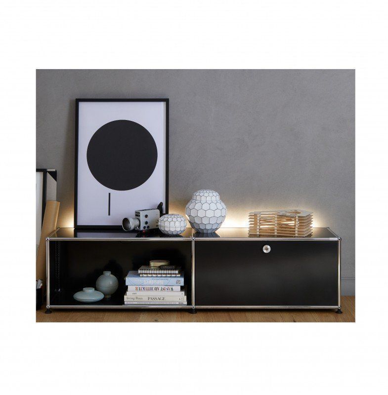 USM Mobili TV: USM TV Lowboard Schwarz – Usato da Zürich venduto da LUXUS2020