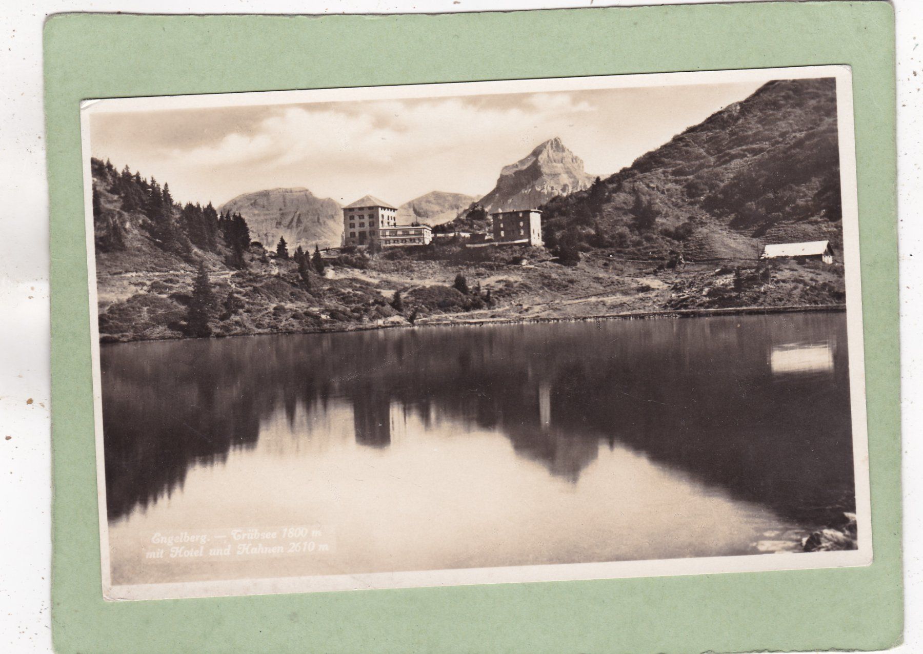 Cartoline postali: Engelberg Trübsee mit Hotel und Hahnen – Usato da Herisau venduto da Lisegrat2008