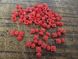 lego 4081b lot de 50 pièces Red Plate, Modified 1 x 1