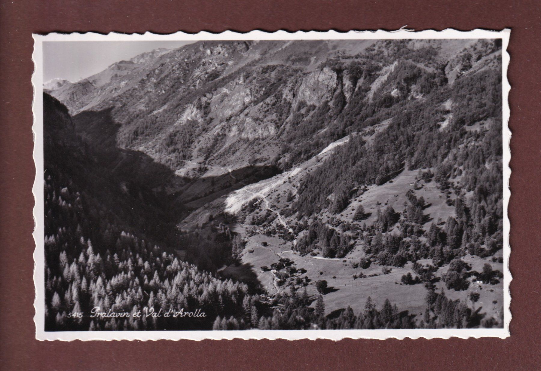 Ansichtskarten: PRALAVIN et Val d'Arolla – Gebraucht aus Pully von nicecards